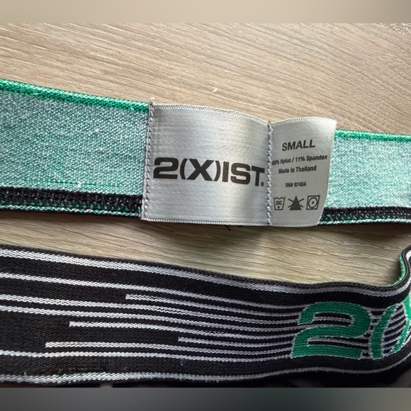 2xist Black and Green Striped Jockstrap - Picture 3 of 4